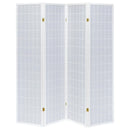  Coaster Furniture Roberto 902626 4-Panel Room Divider Folding Shoji Screen - White IMAGE 3