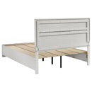  Size_Queen -- Miranda 205111Q 51-inch Wood Queen Storage Panel Bed - White IMAGE 4