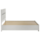  Size_Queen -- Miranda 205111Q 51-inch Wood Queen Storage Panel Bed - White IMAGE 5
