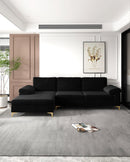 LSEC8036B BLACK SECTIONAL
