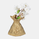 18909 Gold Metal 8” Money Bag
