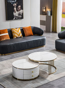 CT008 WHITE 2 PIECE SET COFFEE TABLE