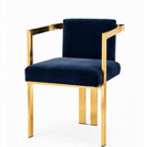 L016 Monte Carlo Chair In Blue and Gold Dining