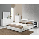  Acme Furniture Manjot Queen Upholstered Platform Bed with Storage 20420Q IMAGE 1