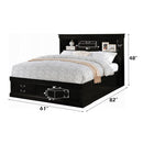  Size_Queen -- Acme Furniture Louis Philippe III Bookcase Bed with Storage IMAGE 5
