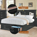  Size_Queen -- Acme Furniture Louis Philippe III Bookcase Bed with Storage IMAGE 6