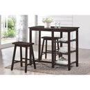  Acme Furniture Nyssa 3 pc Counter Height Dinette 73050 IMAGE 1