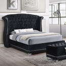  Size_Queen -- Coaster Furniture Barzini Upholstered Panel Bed IMAGE 1