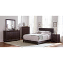  Size_Twin -- Dorian 300762T Faux Leather Upholstered Twin Panel Bed - Brown IMAGE 3
