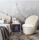 Julia Ivory Velvet Junior Chair TOV-S3822