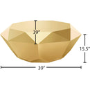  Meridian Gemma Gold Stainless Steel Coffee Table IMAGE 3