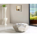  Meridian Gemma Silver Stainless Steel Coffee Table IMAGE 2