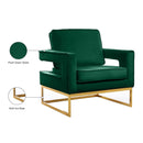  Manufacturer Color_Green -- Meridian Noah Stationary Fabric Accent Chair IMAGE 8
