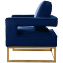  Manufacturer Color_Navy -- Noah Navy Velvet Upholstered Accent Chair IMAGE 4