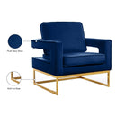  Manufacturer Color_Navy -- Noah Navy Velvet Upholstered Accent Chair IMAGE 8