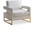  Manufacturer Color_White -- Amelia White Vegan Leather Upholstered Accent Chair IMAGE 1