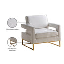  Manufacturer Color_White -- Amelia White Vegan Leather Upholstered Accent Chair IMAGE 4
