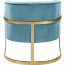 Manufacturer Color_Aqua -- Meridian Carter Stationary Fabric Accent Chair IMAGE 3