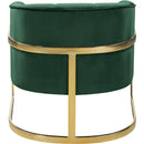  Manufacturer Color_Green -- Carter Green Velvet Upholstered Accent Chair IMAGE 3