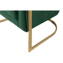  Manufacturer Color_Green -- Carter Green Velvet Upholstered Accent Chair IMAGE 5
