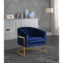  Manufacturer Color_Navy -- Carter Navy Velvet Upholstered Accent Chair IMAGE 2