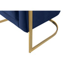  Manufacturer Color_Navy -- Carter Navy Velvet Upholstered Accent Chair IMAGE 5