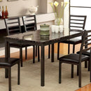  Furniture of America Colman Dining Table with Faux Marble Top CM3615T-60 IMAGE 1
