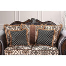  Furniture of America Jamael Stationary Fabric and Leather Look Sofa SM6405-SF IMAGE 5