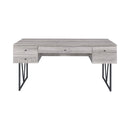  Coaster Furniture Analiese 801999 63-inch 4-Drawer Writing Desk - Grey Driftwood IMAGE 2