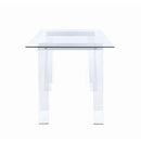  Coaster Furniture Amaturo 801535 59-inch Glass Top Acrylic Writing Desk - Clear IMAGE 3