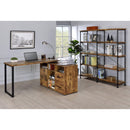  Coaster Furniture Analiese 801543 63-inch 4-shelf Double Bookshelf - Rustic Nutmeg IMAGE 9