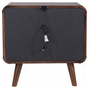  Coaster Furniture Robyn 205132 2-Drawer Nightstand Bedside Table - Dark Walnut IMAGE 6