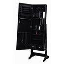 Coaster Furniture Tutuola 904039 Cheval Mirror with Jewelry Storage - Black IMAGE 2