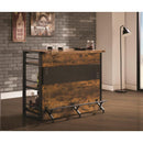  Coaster Furniture Renaldi 130071 3-shelf Home Bar Wine Cabinet - Rustic Nutmeg IMAGE 7
