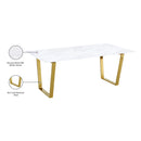 Meridian Cameron Gold Dining Table IMAGE 5