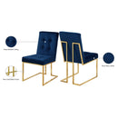  Color_Navy -- Pierre Navy Velvet Upholstered Dining Chair IMAGE 6