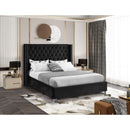  Color_Black  Size_Full  -- Meridian Aiden Upholstered Platform Bed IMAGE 2