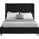  Color_Black  Size_Full  -- Meridian Aiden Upholstered Platform Bed IMAGE 3