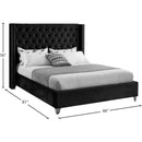  Color_Black  Size_Full  -- Meridian Aiden Upholstered Platform Bed IMAGE 8