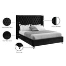  Color_Black  Size_Full  -- Meridian Aiden Upholstered Platform Bed IMAGE 9