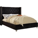 Meridian Aiden King Upholstered Platform Bed AidenBlack-K IMAGE 1