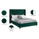 Meridian Aiden Green Velvet Full Bed IMAGE 9