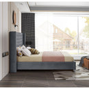  Color_Grey  Size_Queen  -- Aiden Grey Velvet Upholstered Queen Bed IMAGE 5