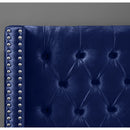 Meridian Aiden Navy Velvet Full Bed IMAGE 7