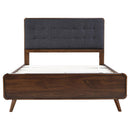  Size_Queen -- Robyn 205131Q Wood Queen Platform Bed - Dark Walnut IMAGE 3