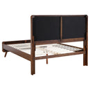  Size_Queen -- Robyn 205131Q Wood Queen Platform Bed - Dark Walnut IMAGE 4