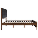  Size_Queen -- Robyn 205131Q Wood Queen Platform Bed - Dark Walnut IMAGE 5