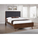  Size_Queen -- Robyn 205131Q Wood Queen Platform Bed - Dark Walnut IMAGE 6