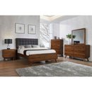  Size_Queen -- Robyn 205131Q Wood Queen Platform Bed - Dark Walnut IMAGE 7