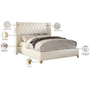  Size_King -- Soho White White Bonded Leather King Bed IMAGE 4
